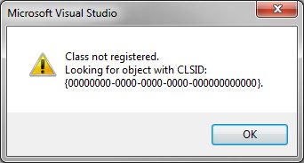 class not registered