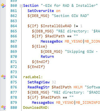 Margin indicators