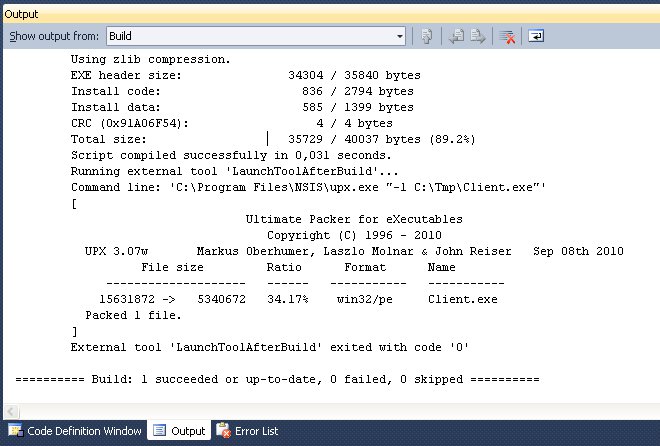 Launch tool after build with parameters