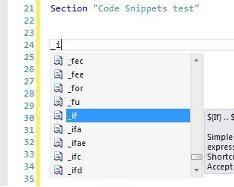 code snippets