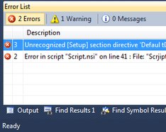errors list