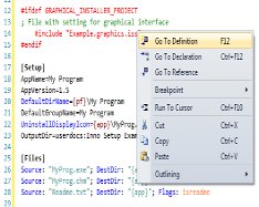 inno setup open file