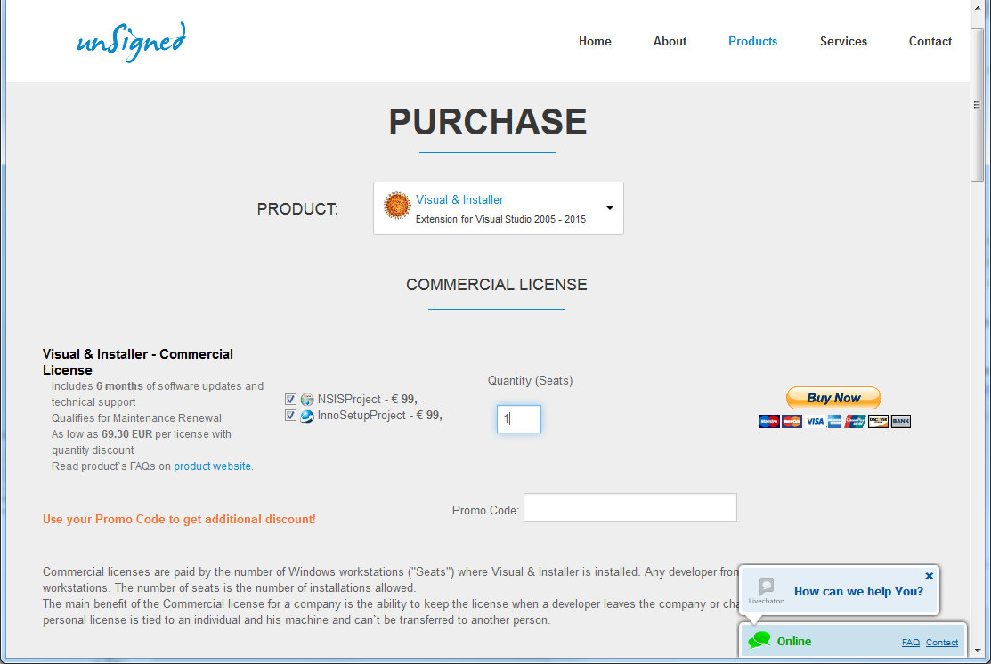 Visual & Installer - Purchase